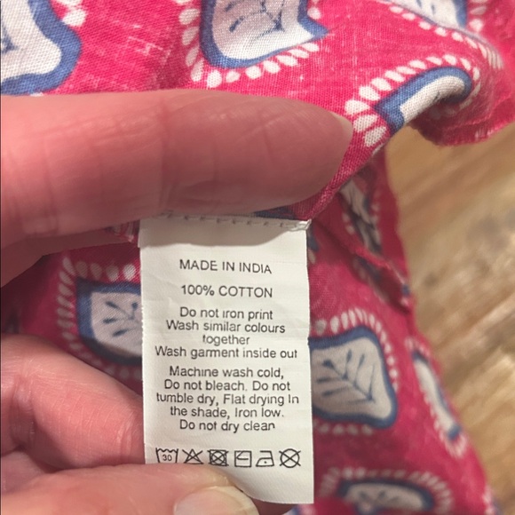 Caryn Lawn Vibrant Red Leaf Patterned dress - Picture 10 of 10